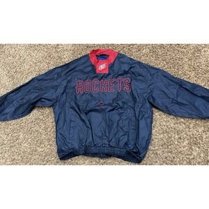 Vintage 90's Rare Fans Gear Houston Rockets Windbreaker Jacket Mens Size XL